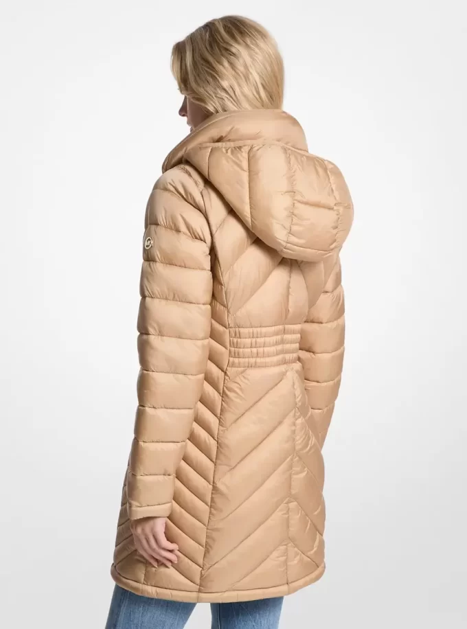 Abrigo acolchado de nailon plegable Abrigo acolchado de nailon plegable