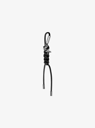 Adorno para bolso de cordón trenzado y tono plateado