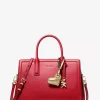 Adorno para bolso de piel con forma de corazón acolchado metálico Adorno para bolso de piel con forma de corazón acolchado metálico