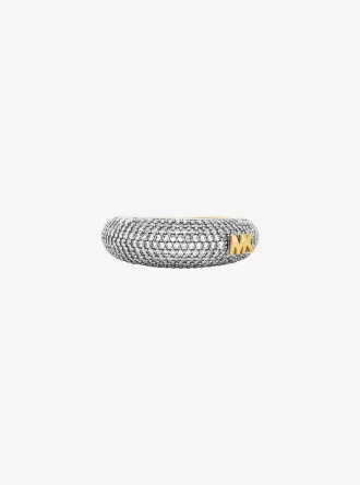 Anillo de cúpula bicolor pavé Anillo de cúpula bicolor pavé