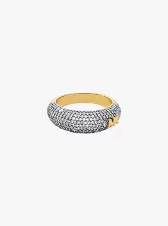 Anillo de cúpula bicolor pavé Anillo de cúpula bicolor pavé