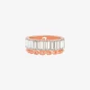 Anillo de doble capa de circonita cúbica Anillo de doble capa de circonita cúbica