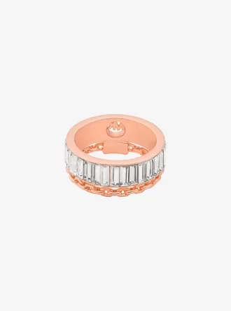 Anillo de doble capa de circonita cúbica