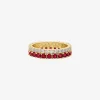 Anillo doble pavé bicolor Anillo doble pavé bicolor