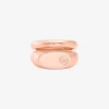 Anillo sello de doble capa con logotipo grabado Anillo sello de doble capa con logotipo grabado