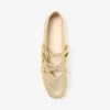 Bailarinas Indy Flex de piel metalizada craquelada