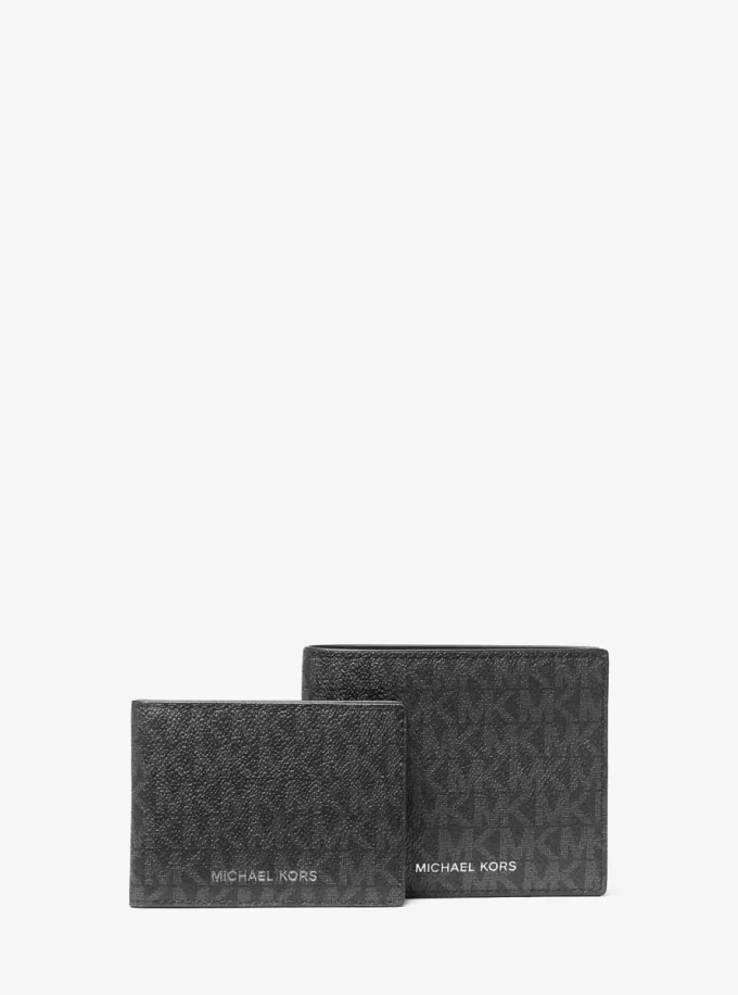 Billetera con el logotipo de Harrison y portadocumentos