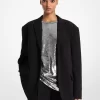 Blazer de crepé oversize Blazer de crepé oversize