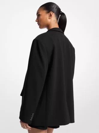 Blazer de crepé oversize