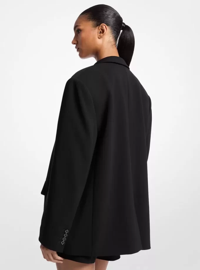 Blazer de crepé oversize Blazer de crepé oversize