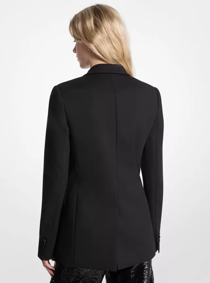 Blazer de esmoquin de sarga Blazer de esmoquin de sarga