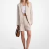 Blazer de sarga de lino y algodón Blazer de sarga de lino y algodón