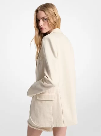 Blazer vaquero de gran tamaño