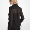 Blusa de georgette con volantes Blusa de georgette con volantes