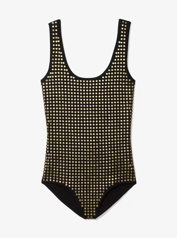 Body de mezcla de viscosa con tachuelas Body de mezcla de viscosa con tachuelas