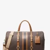 Bolsa de fin de semana extragrande Bedford Travel con rayas y logotipo de la firma Bolsa de fin de semana extragrande Bedford Travel con rayas y logotipo de la firma