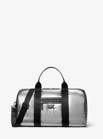 Bolsa de lona acolchada metálica mediana Brooklyn