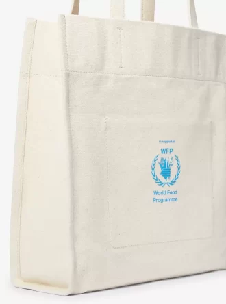 Bolsa de lona de algodón reciclado Watch Hunger Stop