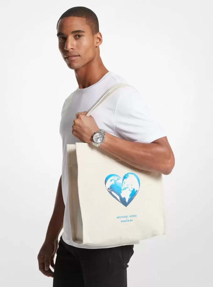 Bolsa de lona de algodón reciclado Watch Hunger Stop Bolsa de lona de algodón reciclado Watch Hunger Stop