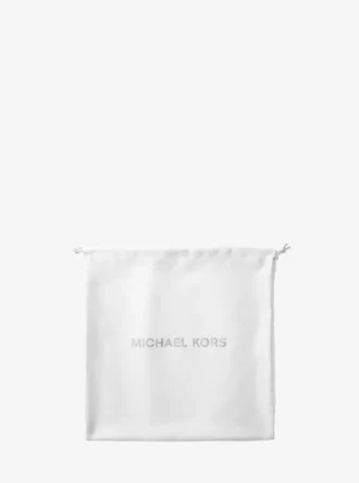 Bolsa para polvo tejida con logotipo mediano