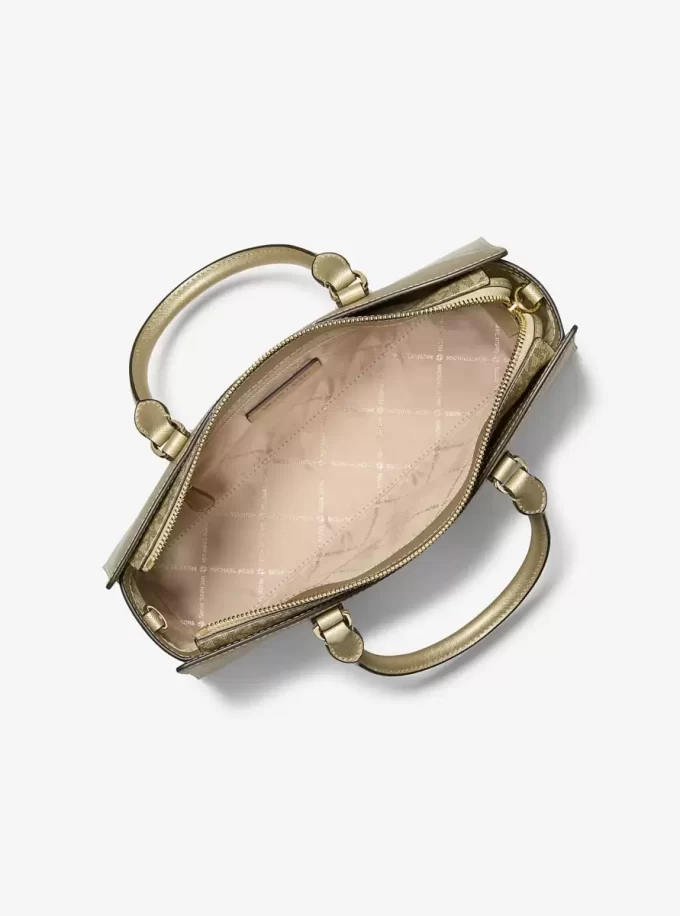 Bolso Arden metálico con cremallera superior Bolso Arden metálico con cremallera superior