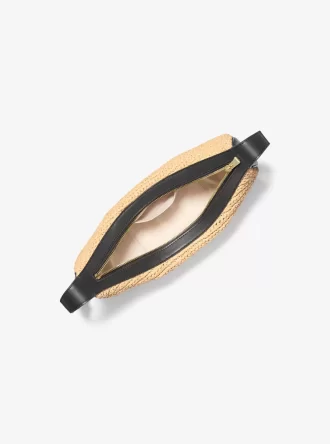 Bolso bandolera Avra  mediano de ganchillo y piel