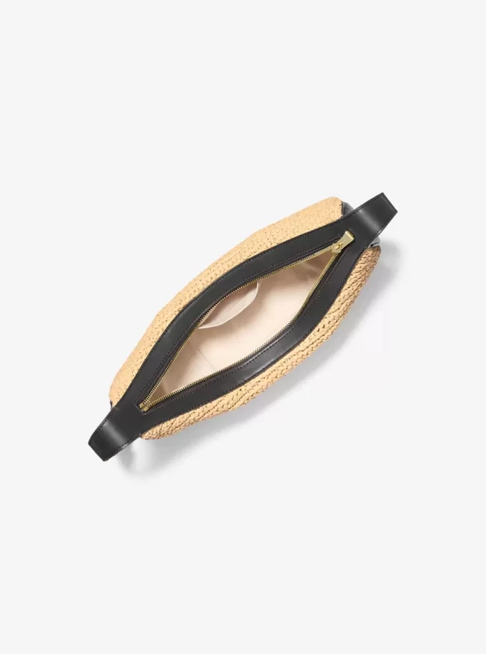 Bolso bandolera Avra mediano de ganchillo y piel Bolso bandolera Avra mediano de ganchillo y piel