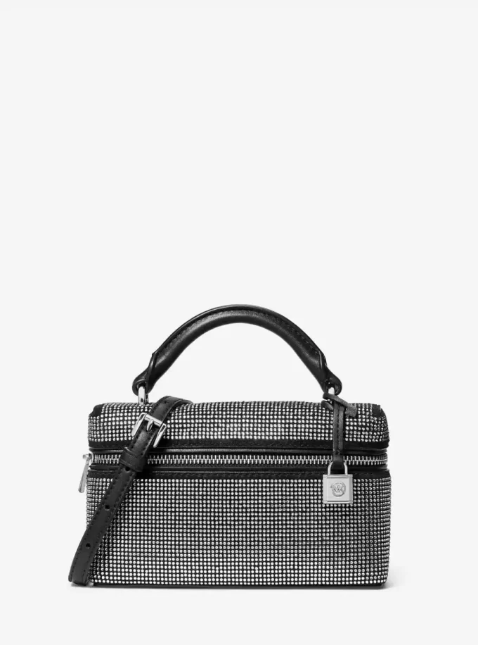 Bolso bandolera convertible de ante con adornos extrapequeños Jana Bolso bandolera convertible de ante con adornos extrapequeños Jana