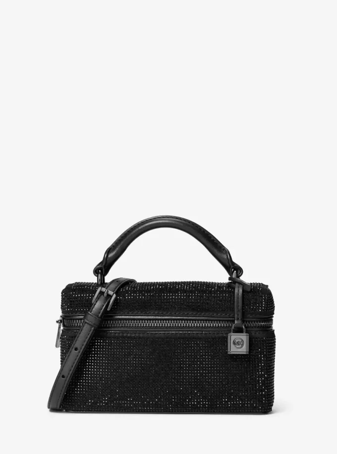 Bolso bandolera convertible de ante con adornos extrapequeños Jana Bolso bandolera convertible de ante con adornos extrapequeños Jana