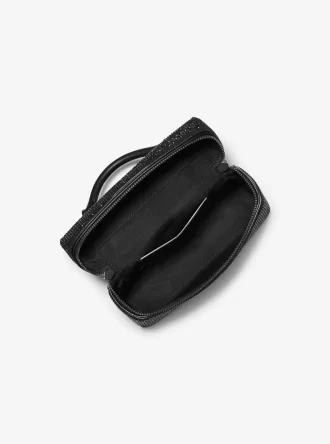 Bolso bandolera convertible de ante con adornos extrapequeños Jana