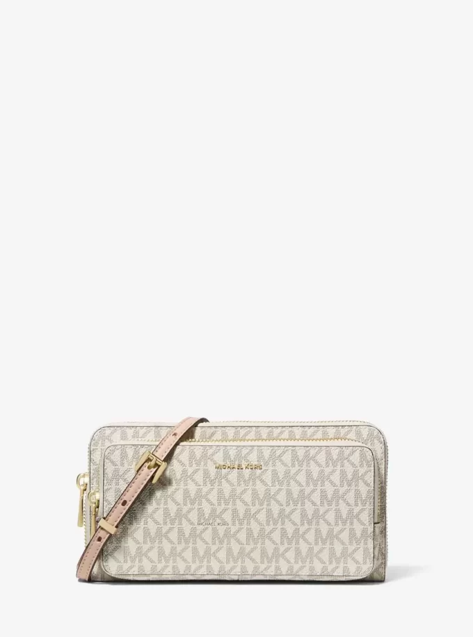Bolso bandolera convertible grande con logotipo de Jet Set Bolso bandolera convertible grande con logotipo de Jet Set
