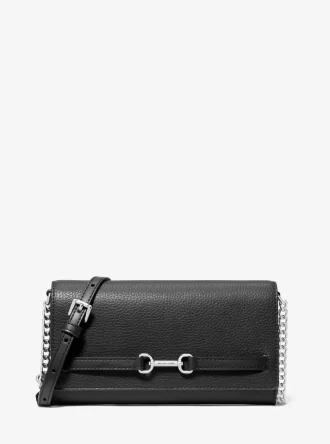 Bolso bandolera convertible grande de piel granulada Carson