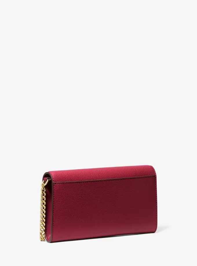 Bolso bandolera convertible grande de piel granulada Carson