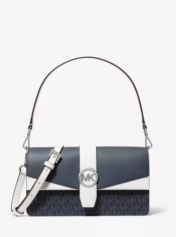 Bolso bandolera convertible Greenwich Medium Signature Logo