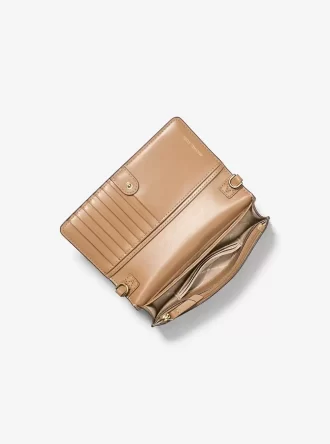 Bolso bandolera convertible Jet Set de piel y logotipo de la firma