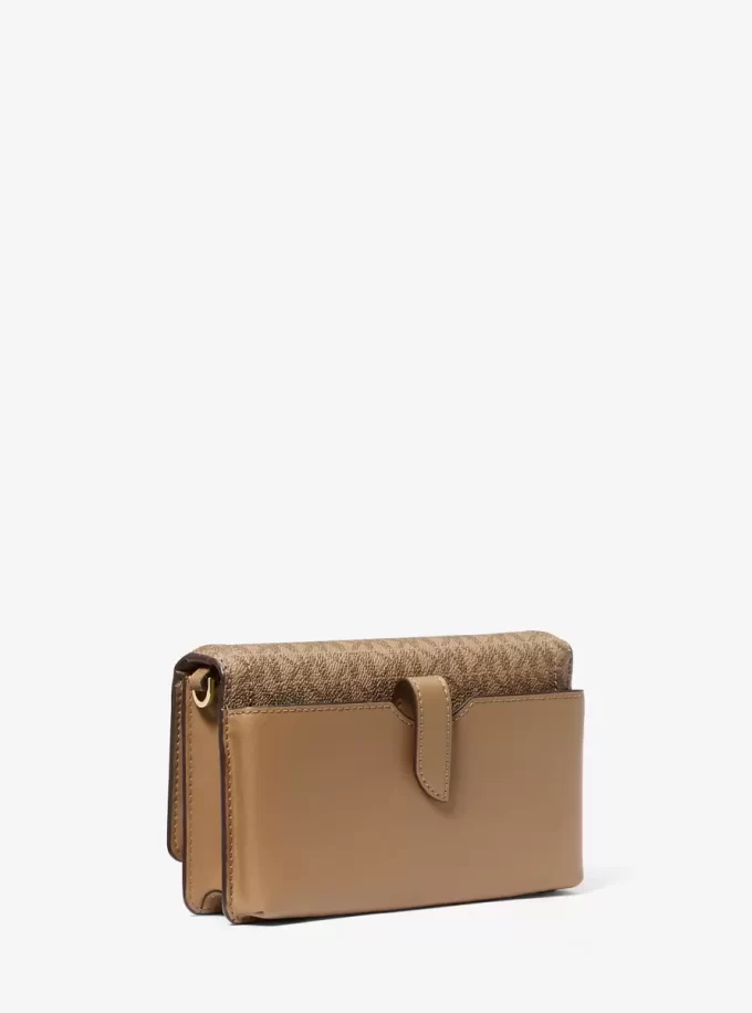 Bolso bandolera convertible Jet Set de piel y logotipo de la firma