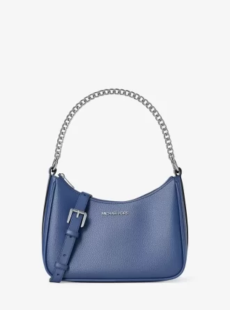 Bolso bandolera convertible Jet Set grande de piel granulada