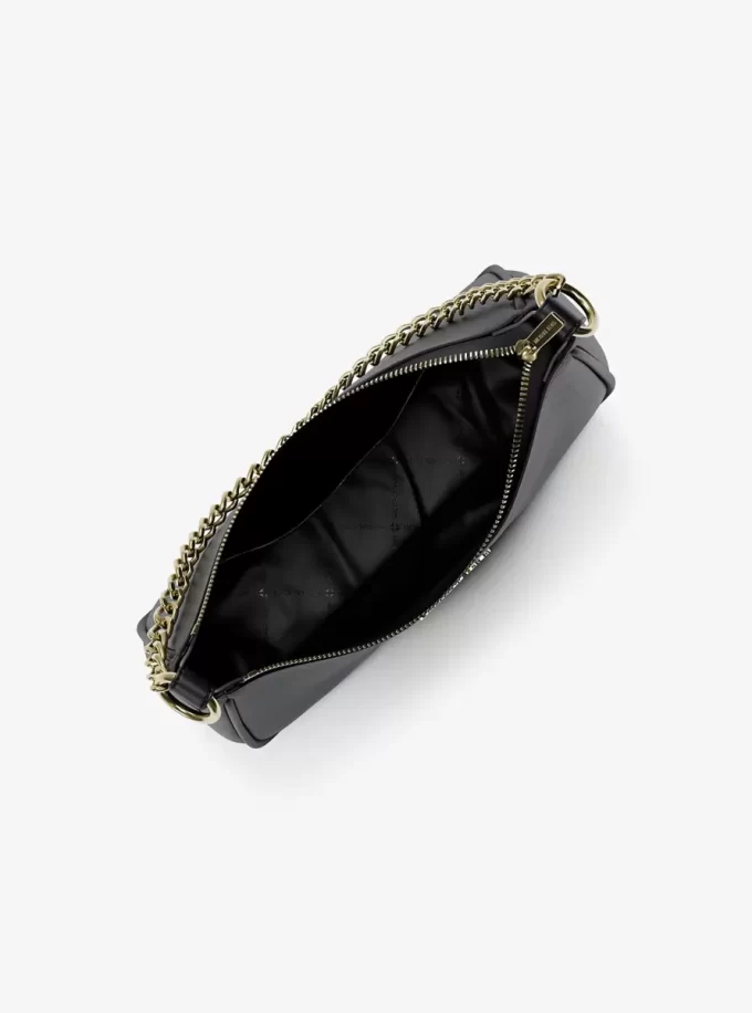 Bolso bandolera convertible Jet Set grande de piel granulada