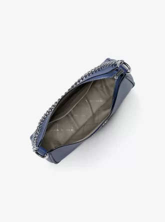 Bolso bandolera convertible Jet Set grande de piel granulada