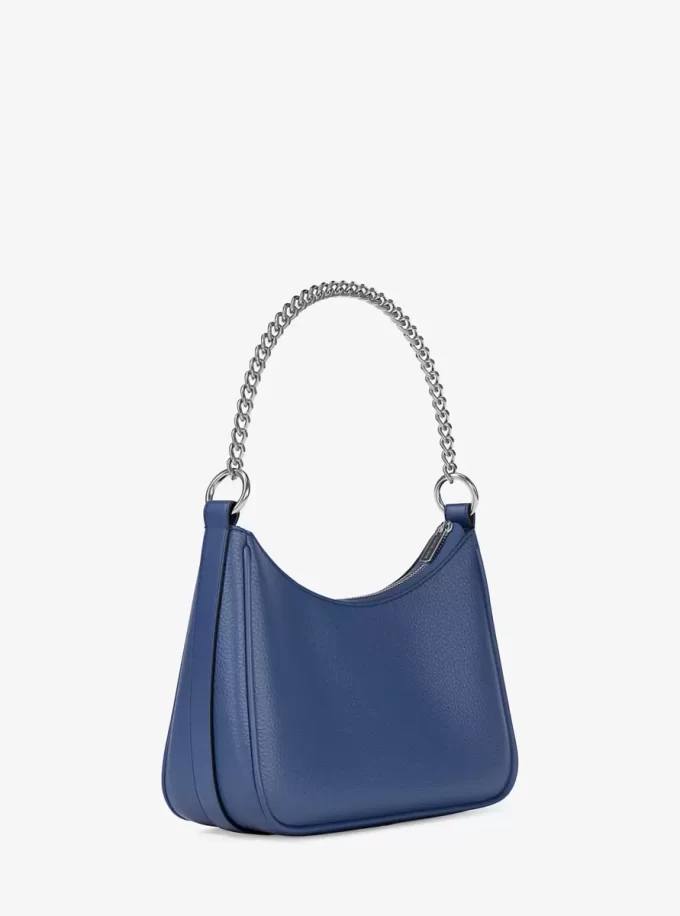 Bolso bandolera convertible Jet Set grande de piel granulada