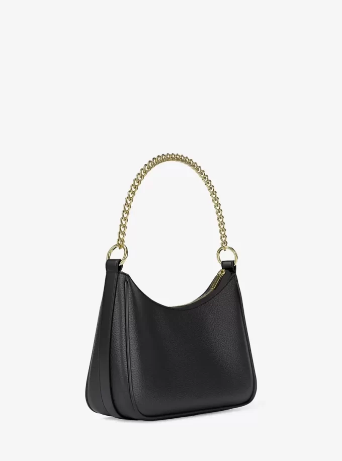 Bolso bandolera convertible Jet Set grande de piel granulada