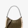Bolso bandolera convertible Jet Set pequeño de ante y borreguillo sintético Bolso bandolera convertible Jet Set pequeño de ante y borreguillo sintético