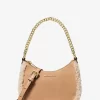Bolso bandolera convertible Jet Set pequeño de ante y borreguillo sintético Bolso bandolera convertible Jet Set pequeño de ante y borreguillo sintético
