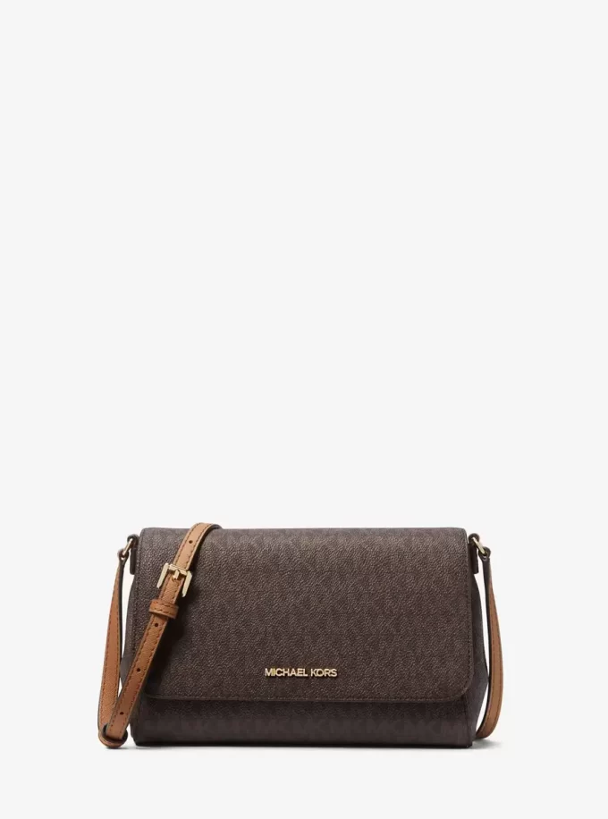 Bolso bandolera convertible mediano con logotipo Bolso bandolera convertible mediano con logotipo