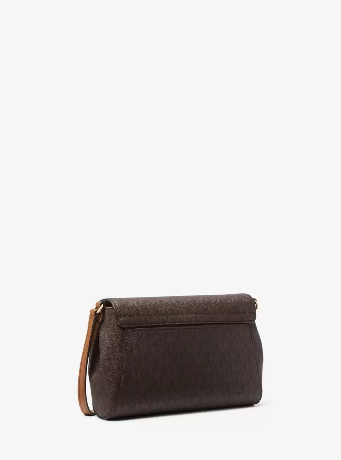 Bolso bandolera convertible mediano con logotipo Bolso bandolera convertible mediano con logotipo