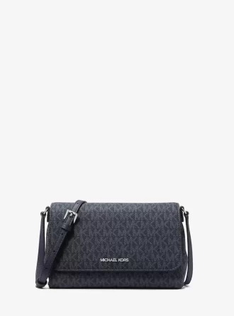 Bolso bandolera convertible mediano con logotipo de la firma