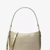 Bolso bandolera convertible mediano Jet Set con logotipo metálico de la firma