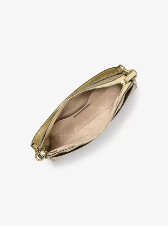 Bolso bandolera convertible mediano Jet Set con logotipo metálico de la firma