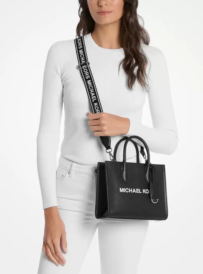 Bolso bandolera convertible Mirella pequeño de piel granulada Bolso bandolera convertible Mirella pequeño de piel granulada
