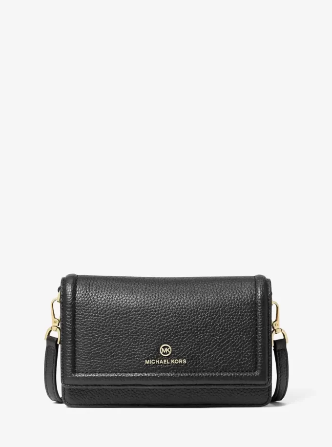 Bolso bandolera convertible para smartphone Jet Set Small de piel granulada